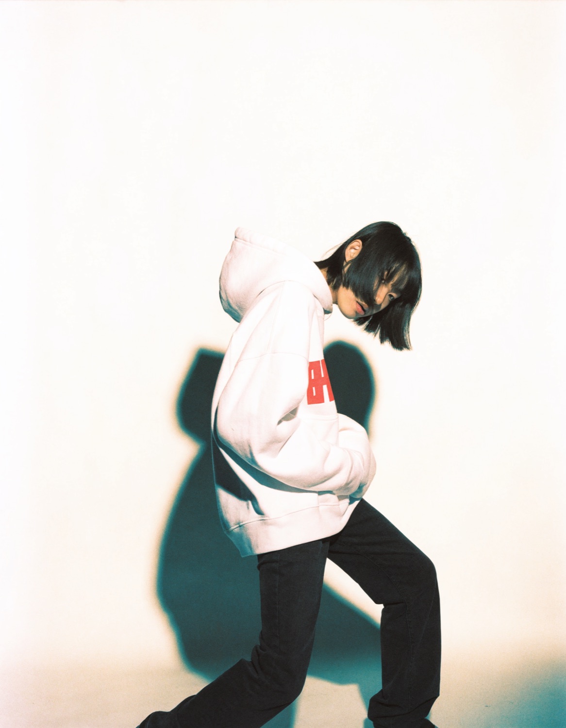 ADHD Club lookbook — oversized heavyweight hoodie shot in studio